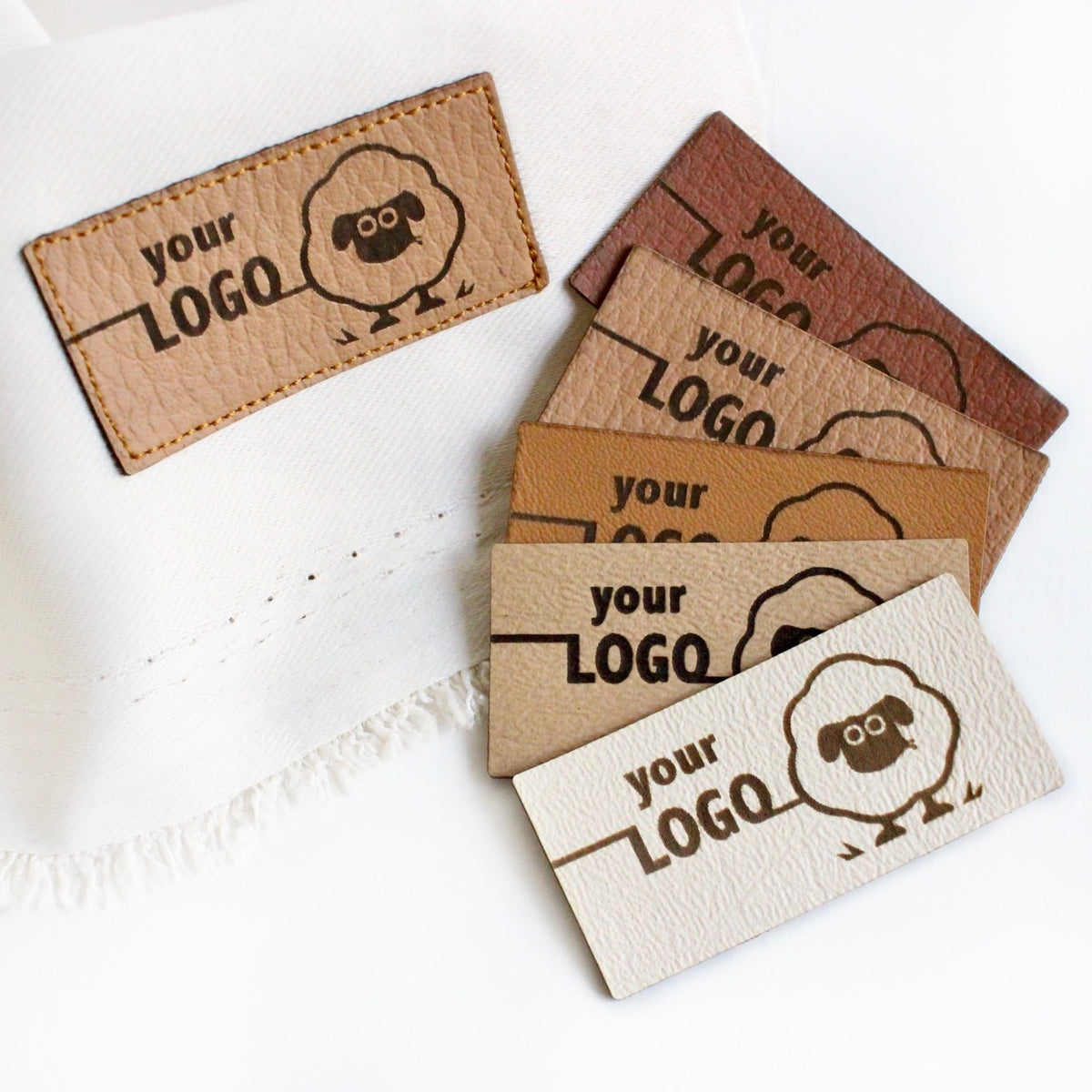 Faux Leather Garment Tags
