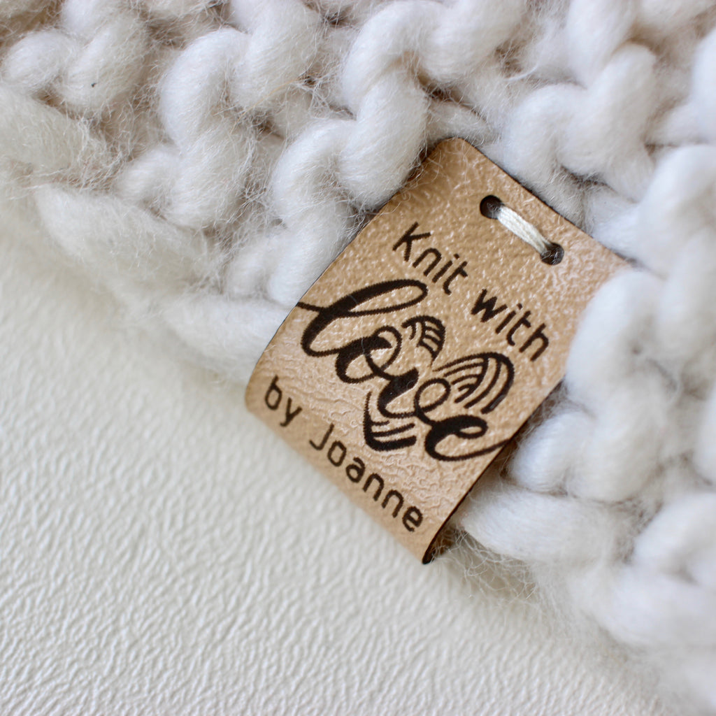 Personalized knitting tags with rivets - Easy to attach – Cutpie